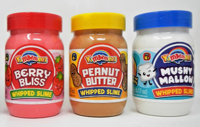 JA-RU Yummerz Scent Whipped Slime Berry Bliss Peanut Butter Mushy Mallow 3pk