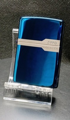 original zippo feuerzeug  neu / jewelery high gloss serie / logo blue