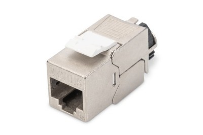 Digitus CAT 6A, Keystone-Modul silber/weiß, geschirmt