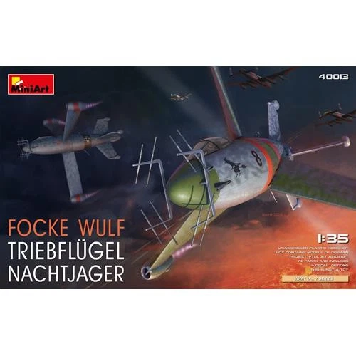 1:35 Miniart Focke Wulf Triebflugel Nachtjager Kit MA40013 Modellino - Immagine 2 di 2