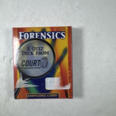 Forensics Knowledge Cards A Quiz Deck from Court TV Coroner Investigation 