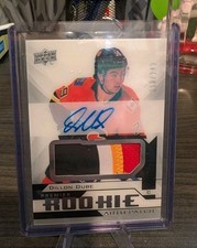 2018-19 Premier Dillon Dube Rookie #/249 - 4 Color Patch Auto