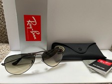 NEW: RAY-BAN 3025 AVIATOR HAVANA/GUNMETAL CRYSTAL GRADIENT LENSE- NEVER WORN