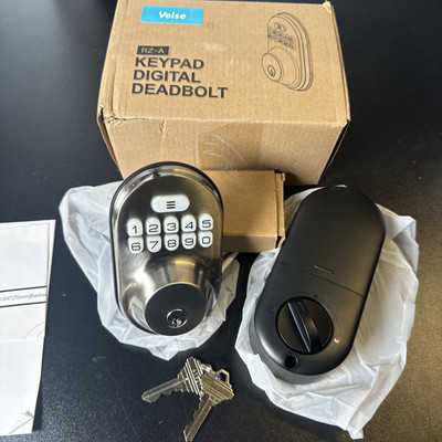 Veise Keyless Entry Door Lock, Electronic Keypad Deadbolt, Keyed Entry, Auto ...