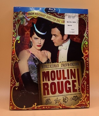 Moulin Rouge Blu-ray + DVD 2001, 2010 Nicole Kidman w/ Slipcover *Buy 2 Get 1*