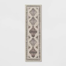 2'x7' Washable Runner Cromwell Printed Persian Style Rug Tan - Threshold