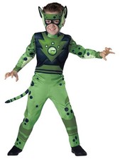 Chris Cheetah Power Quality Green Wild Kratts Cartoon Child Boys Costume 6