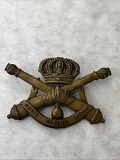 Coastal Artillery Belgium Cap Badge WW2 Army Beret Badge