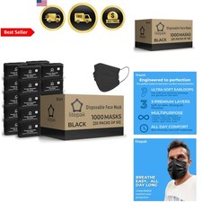 1,000 PCS - Disposable Face Masks for Home  Office - Breathable  Comfortabl...