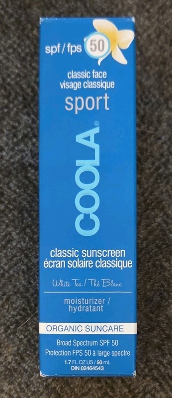 COOLA Classic Face Sport Organic Suncare SPF 50 Broad Spectrum White tea Tea 1.7
