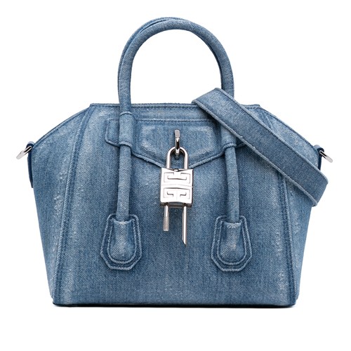 Givenchy Mini Denim Antigona Lock Bag Pre-Loved