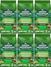 6 Bags of Green Mountain French Roast Ground Coffee - Best By 6/2O25
