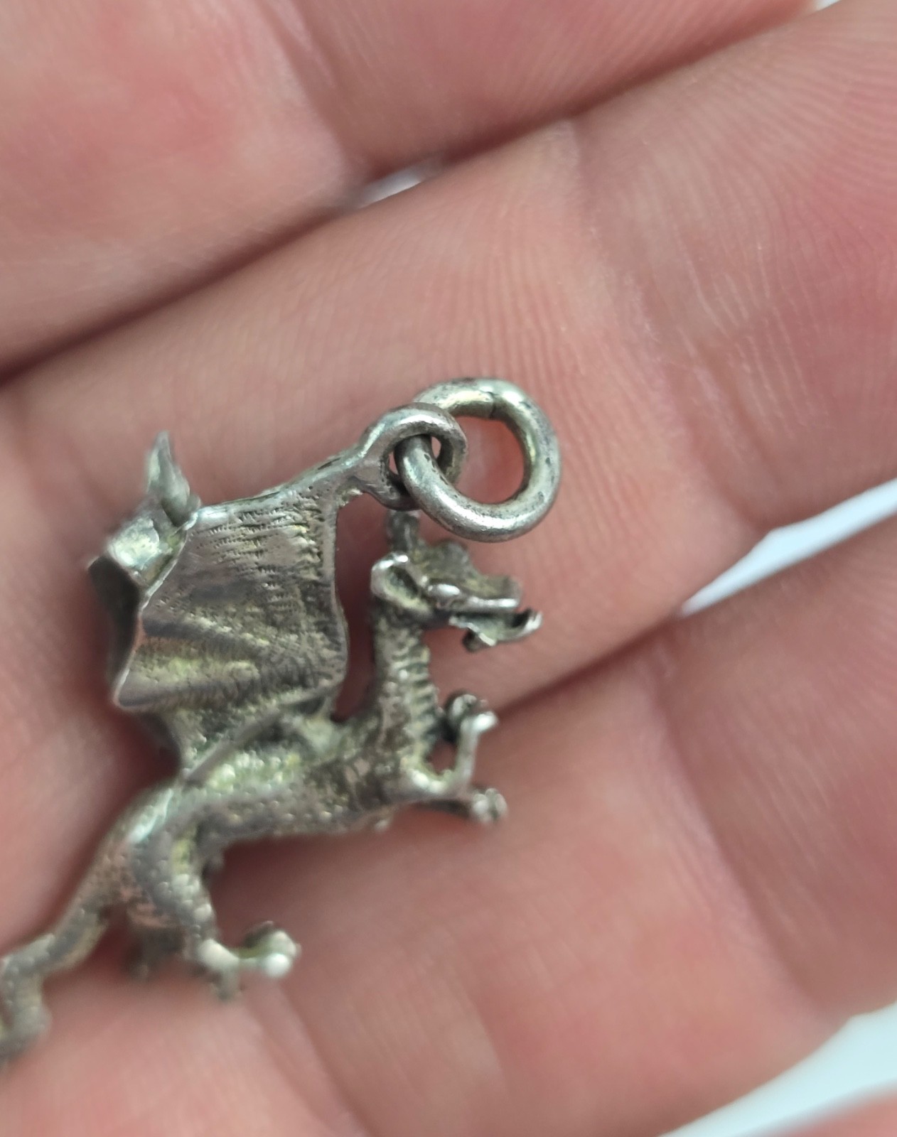 Solid Sterling silver Dragon Pendant for necklace… - image 4