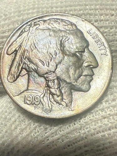 1919 Buffalo Nickel, High Grade  Gem BU++ High Grade Toned
