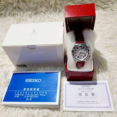 Seiko Rukia 20th Anniversary Chronograph SSVS022 Solar Red Limited