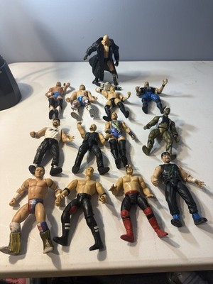 WWE Wrestlers Lot of 13 Collectible Figures Elite Mattel Aew Ultimate