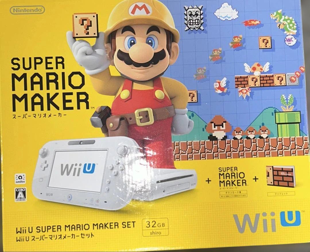 Nintendo Switch Wii U Super Mario Maker Set 32GB Nintendo Wii U Console Super Mario Maker Set 32GB Model Complete