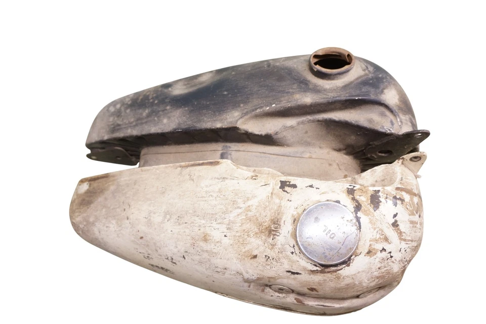  Harley WLC Solo WL WLA 45 Cabeza de nudillo Cabeza plana Tanque de gasolina Tanque de aceite Derecho *2769A Foto 3 de 4