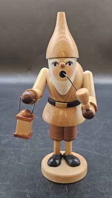Erzgebirge Smoker Incense Holder Hand-Carved Wood Night Watchman Made in Germany