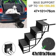 4 Stairs Folding Portable Dog Ramp Steps Car Boot Access Ladder for Pet Dog Cat