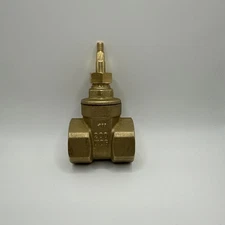 1/2" 200 WOG Brass Gate Valve Threaded