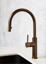 The Qualis Collection Consilio Kitchen Tap Antique Brass