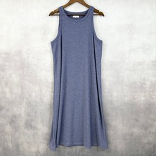 Madewell Westville Ribbed Knit Tank Dress XL Clean Girl Minimal Midi Scandi Chic