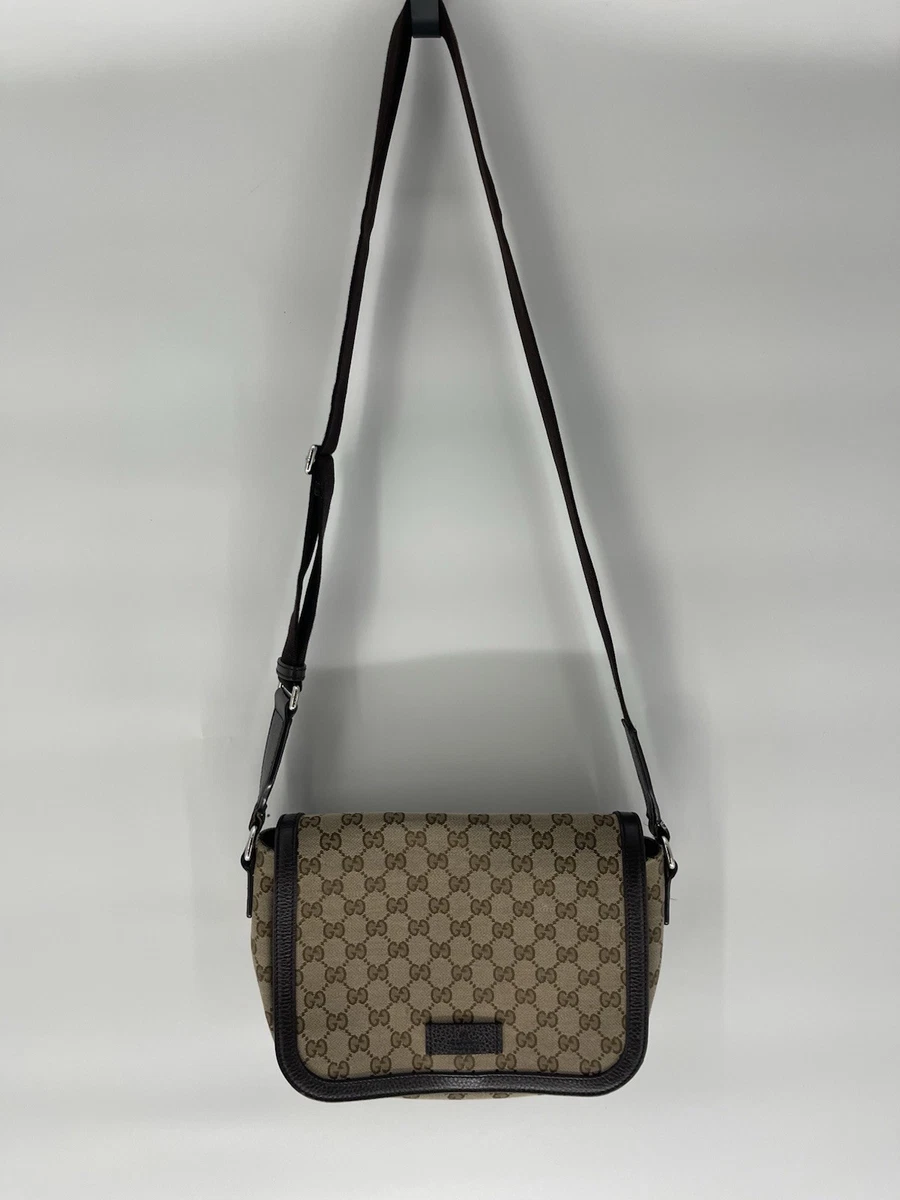 バッグ GUCCI GG PATTERN CANVAS LEATHER BODY BAG 25+ Gucci Canvas Exterior Crossbody Bags & Handbags for Women for