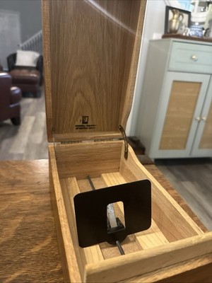 Wooden Index Card Box Medium Finish Goodwill Industries