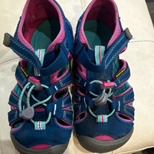 KEEN Newport H2 Kids Closed-Toe Strappy Sandals Bungee Blue/Pink US 13