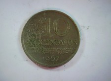 Brazil 1967 10 Centavos Brazil Cruzeiro (Republic) 10 Centavos Coin