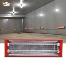 4 Pack Spray Baking Booth Infrared Paint Curing Light Heating Lamp Heaters 2000W