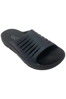 Skechers Women's GO RECOVER Arch Fit Recovery Slide Sandals Black