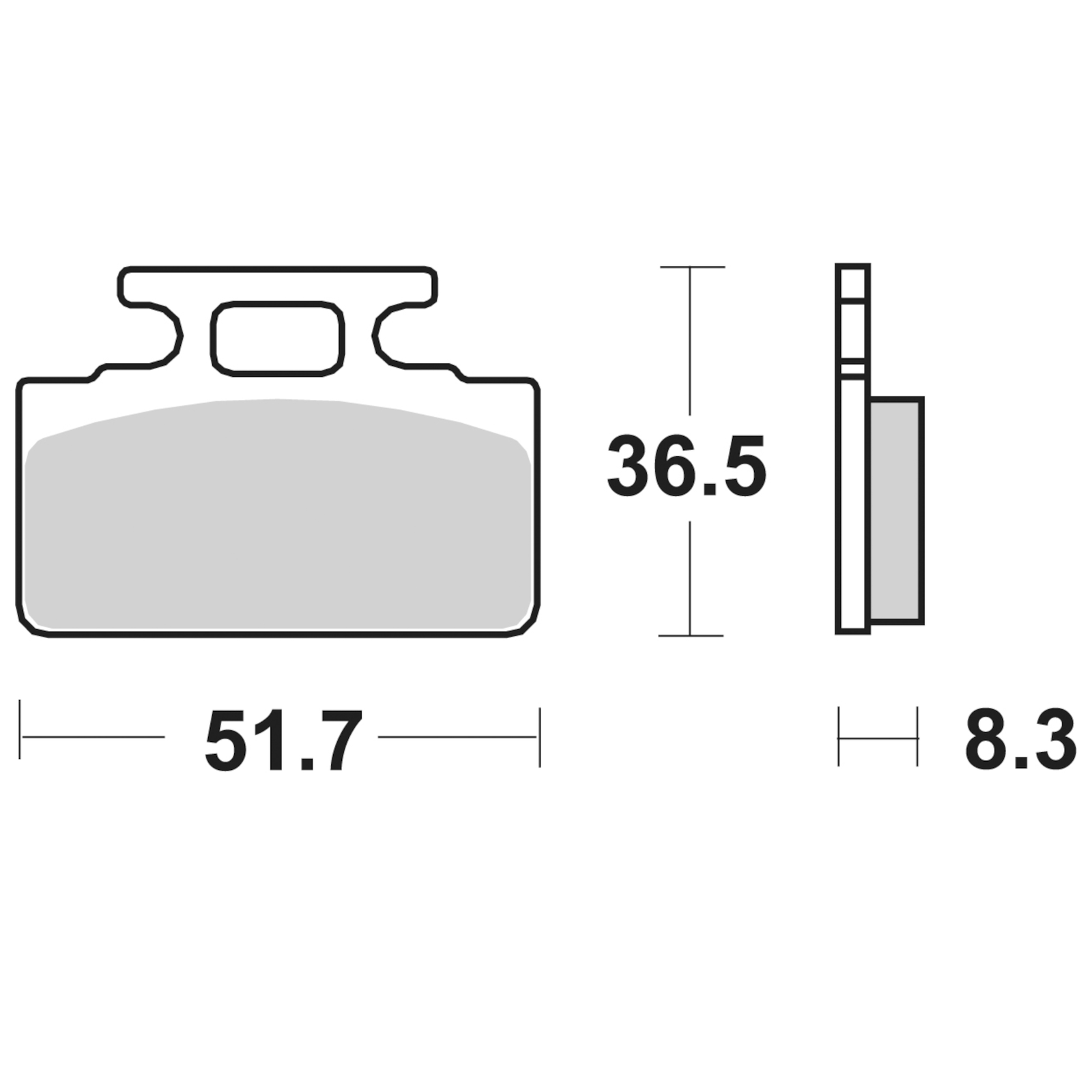 BAR Of Brake SBS p110-hf for Moto Spare Parts Accessories Pieces Refills - Image 3