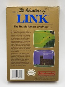 Zelda II The Adventure of Link [Oval SOQ R] NES NINTENDO CIB CAJA C&Oacute;DIGO ESTRELLA NEGRA