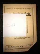 DDR Kfz Brief PKW Anhänger HP 500 AH4 Görlitz