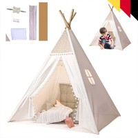 Kinderzelt Spielzelt Tipi Zelt FüR Kinder Baumwolle Spielhaus Drinnen DraußEn De