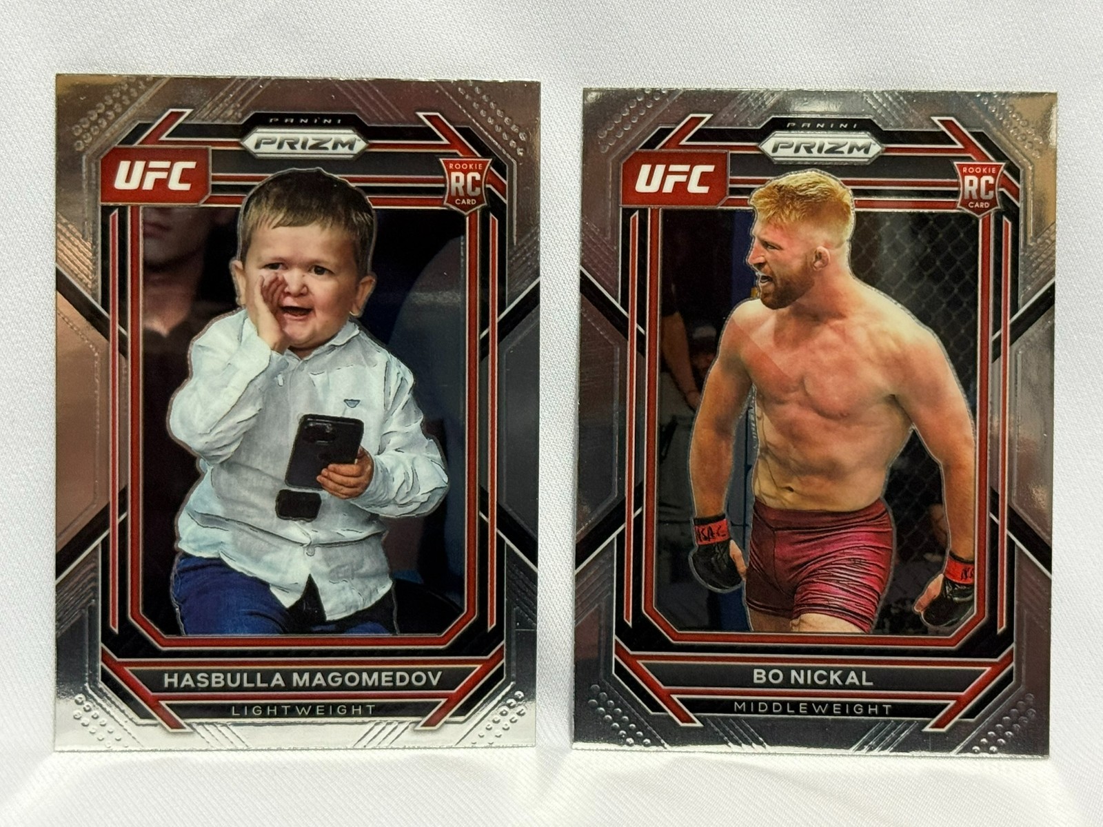 2023 Prizm Rookies Hasbulla Magomedov RC #200 & Bo Nickal RC #103