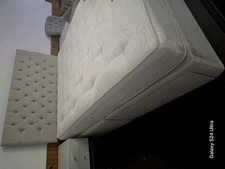 Morden Double Bed with Storage Under Bed Drawers White. Good Condition Used