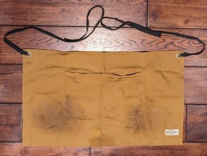 Jones of Boerum Hill Workman Waist Server Apron Field Tan Canvas Huckberry