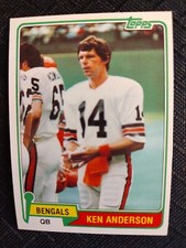 1981 Ken Anderson Topps # 115