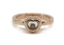 Anello Chopard Happy Sport In Diamante In Oro Rosa 18K Misura 5.25