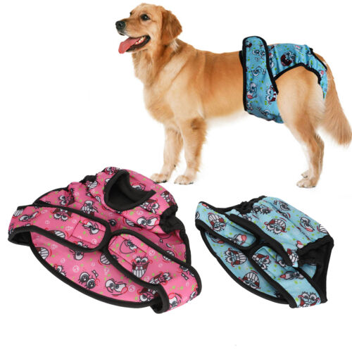 (Pink+blue M) July Summer Gifts Dog Underwear Dog Panties Convenient - Afbeelding 1 van 24