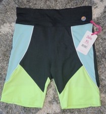Girls justice bike shorts size 16/18 new colorblock