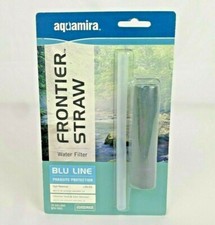 aquamira Frontier Straw Water Filter Blu Line 30 Gallons Made in USA