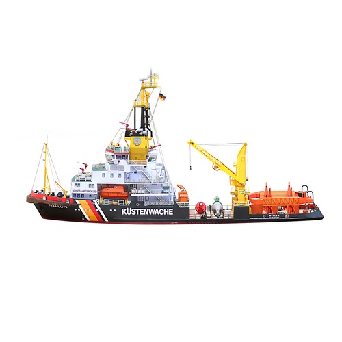 1:250 Germany Mellum Coast Guard Pollution Monitoring Ship Paper Model Set - Picture 3 of 10