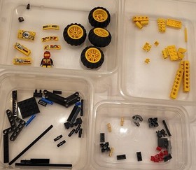 LEGO 9093 Bone Cruncher Racers 100% Complete NEAR MINT