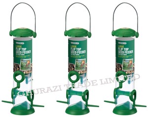 New Gardman Flip Top Large Bird Food Seed Feeders Wild Birds