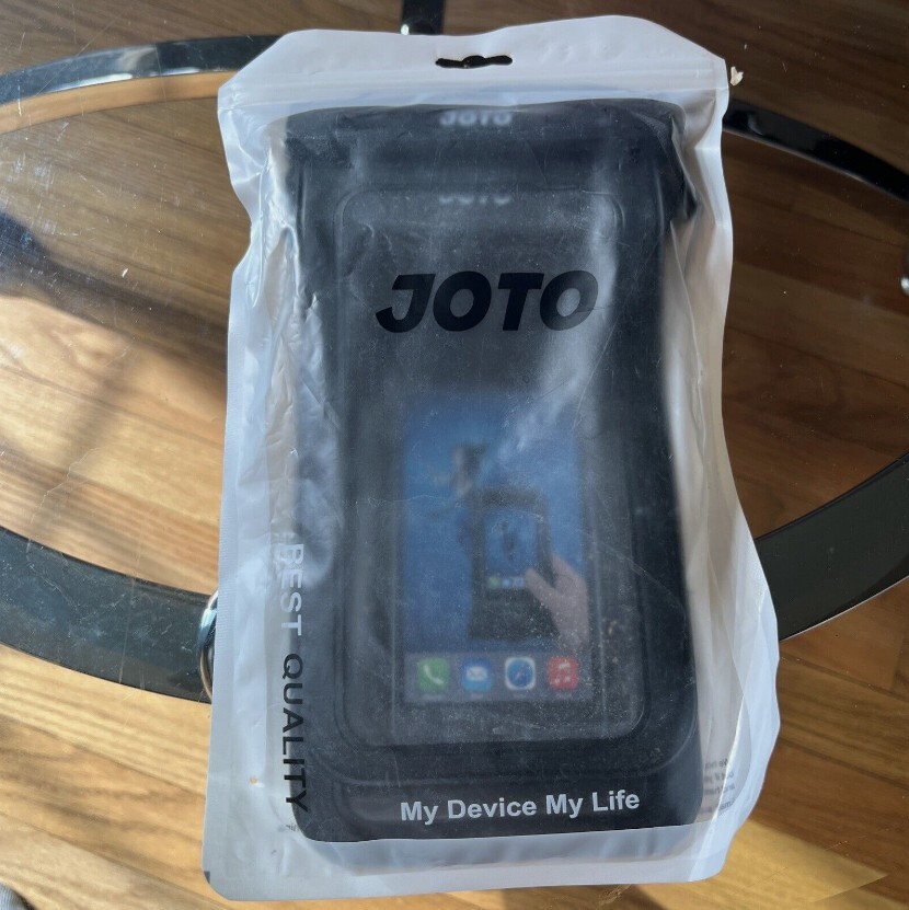 JOTO Universal Waterproof Phone Pouch Cellphone Dry Bag Case for iPhone  Black