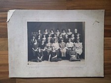 Antique Photograph Girls School Or Gathering Belfast N Ireland